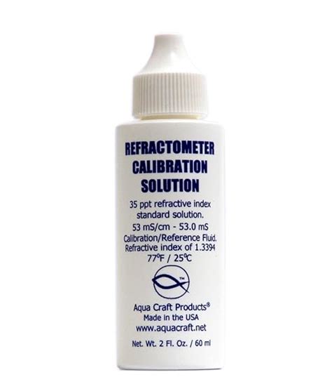 refractometer calibration fluid msds|35 ppt refractometer calibration.